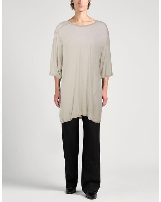 Rick Owens Natural T-Shirt Cotton for men