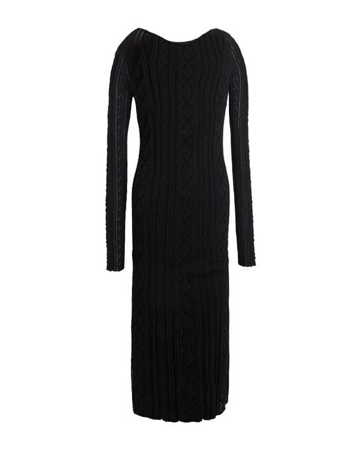 Roberto Collina Black Midi Dress