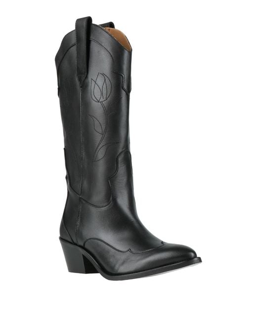 Alohas Black Boot Leather