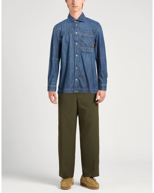 G-Star Blue Denim Shirt Cotton for men