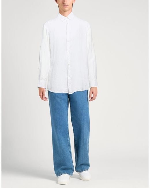 Boss White Shirt Linen for men