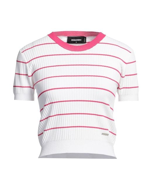 DSquared² White Sweater Viscose, Polyester