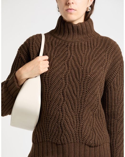 Aragona Brown Turtleneck