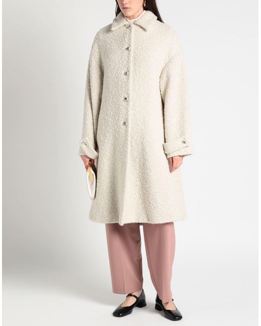 Manteau long Rochas en coloris White