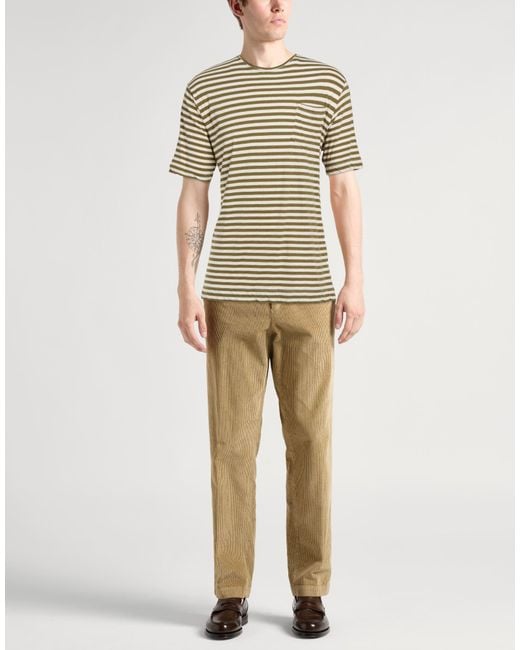 Massimo Alba White T-Shirt Cotton, Linen for men