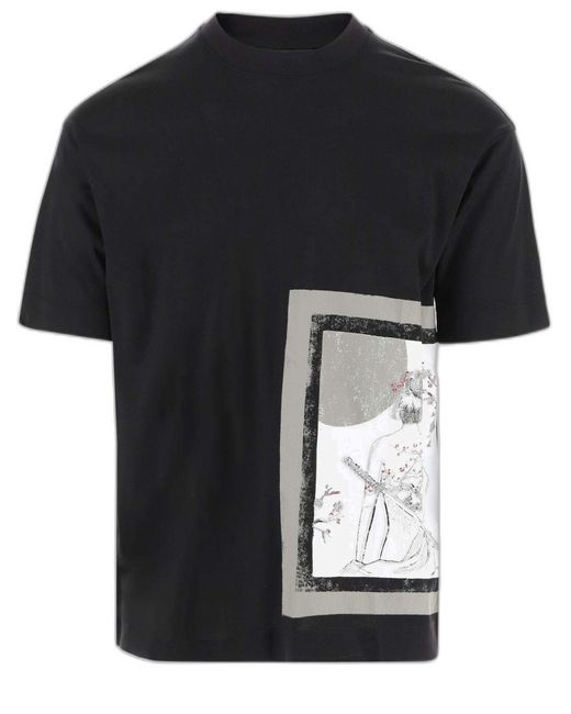 T-shirt Emporio Armani pour homme en coloris Black