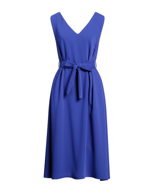 P.A.R.O.S.H. Blue Midi-Kleid