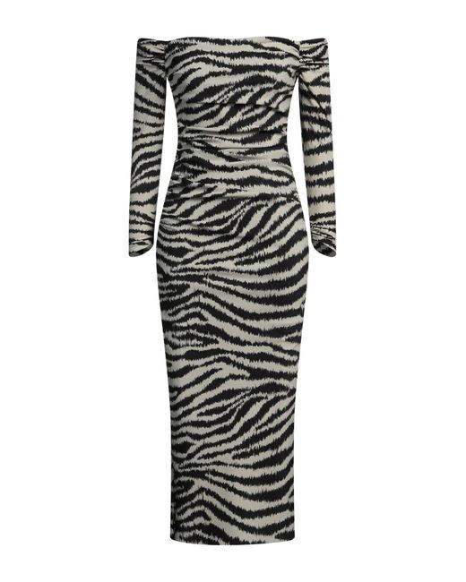 La Petite Robe Di Chiara Boni Black Midi Dress Polyamide, Elastane
