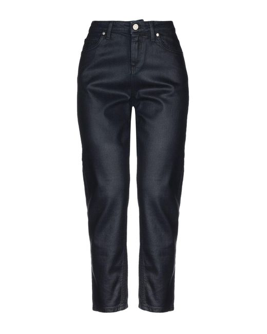 Manila Grace Denim Trousers in Blue Lyst