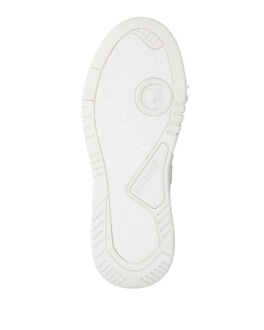Just Cavalli White Sneakers Textile Fibers