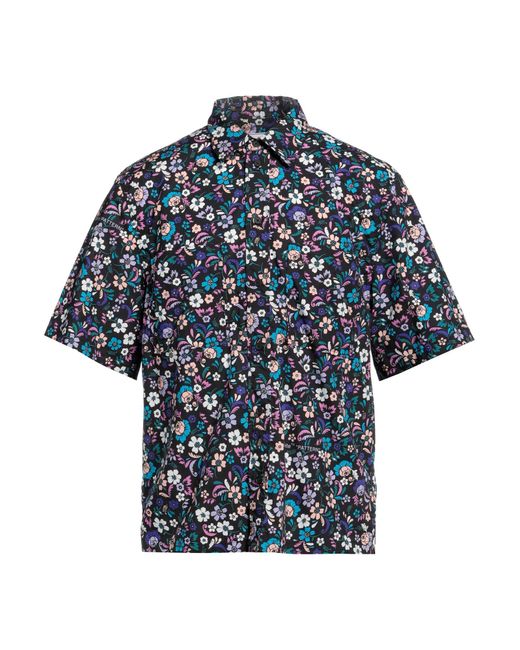 Off-White c/o Virgil Abloh Blue Flowers Summer Shirt for men