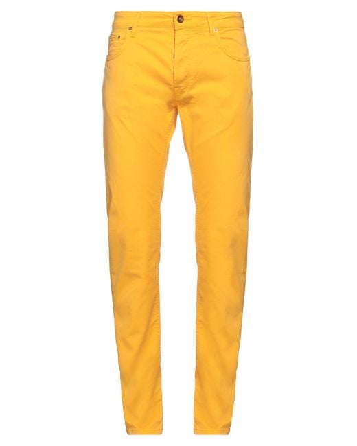 Hand Picked Yellow Trouser for men