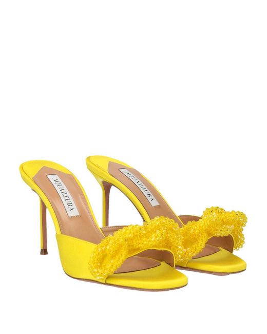 Aquazzura Yellow Sandals