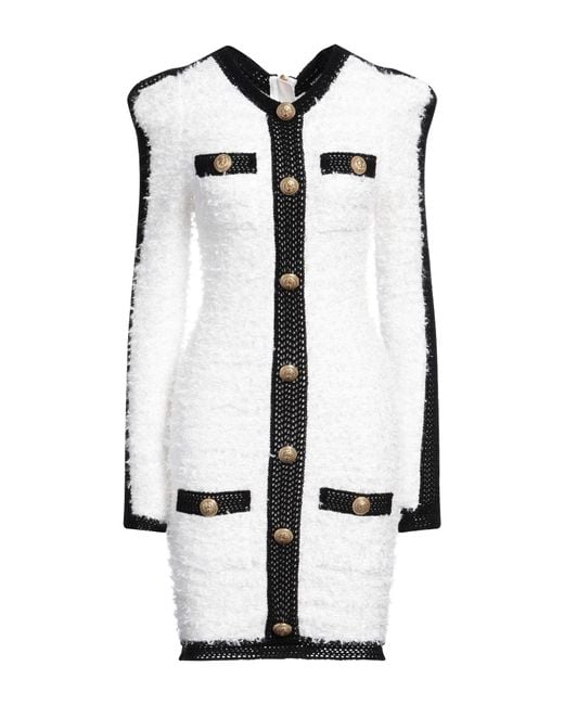 Balmain White Mini Dress