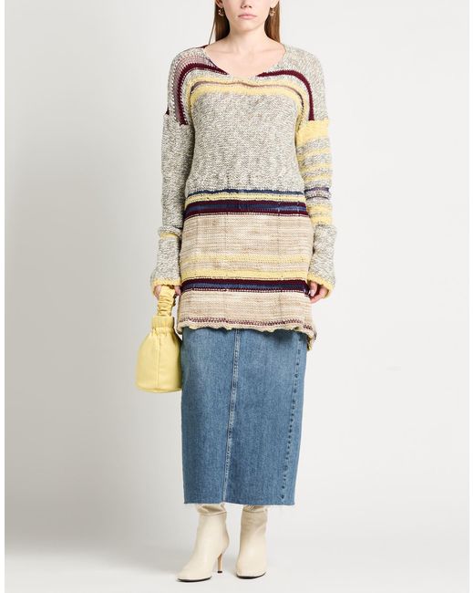 VITELLI Natural Sweater Mohair Wool, Cotton, Nylon, Wool