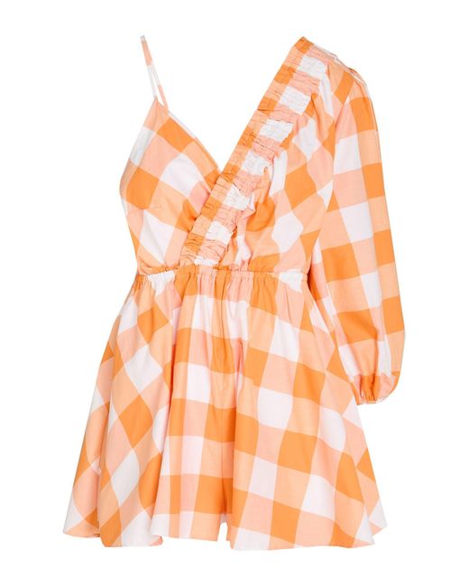 Sundress Orange Playsuit Cotton, Polyester