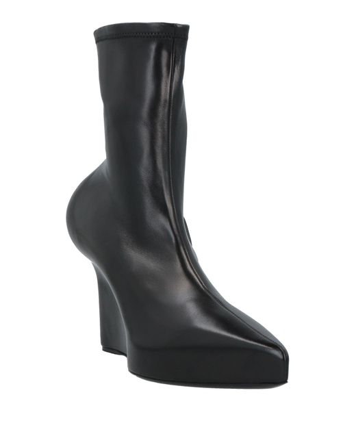 Givenchy Black Wedge Ankle Boots, , 100% Lambskin Leather