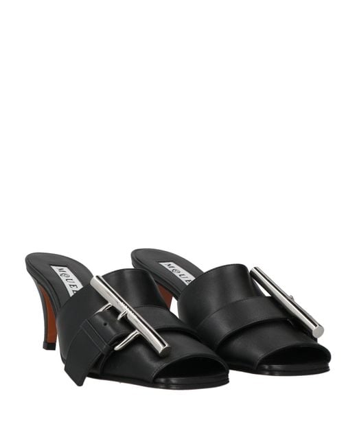 McQueen Black Sandals