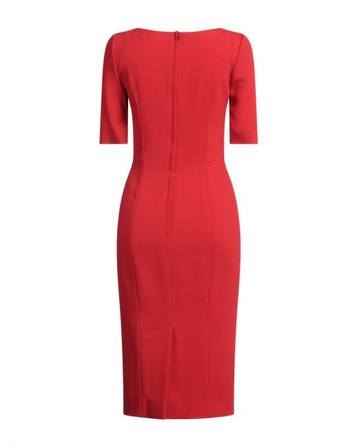 Dolce & Gabbana Red Midi Dress