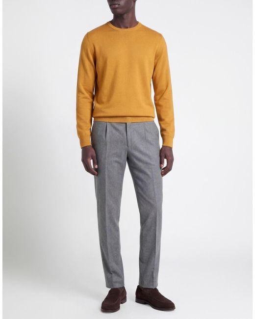 Drumohr Yellow Marigold Sweater Merino Wool for men