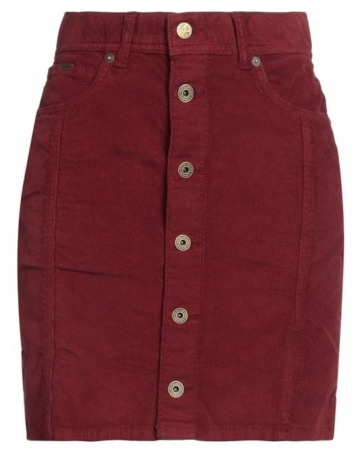 Pepe Jeans Red Mini Skirts
