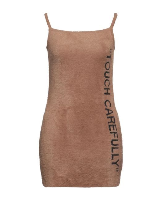 Off-White c/o Virgil Abloh Brown Mini Dress