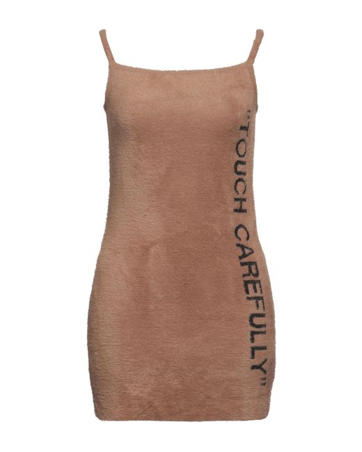 Off-White c/o Virgil Abloh Brown Mini Dress