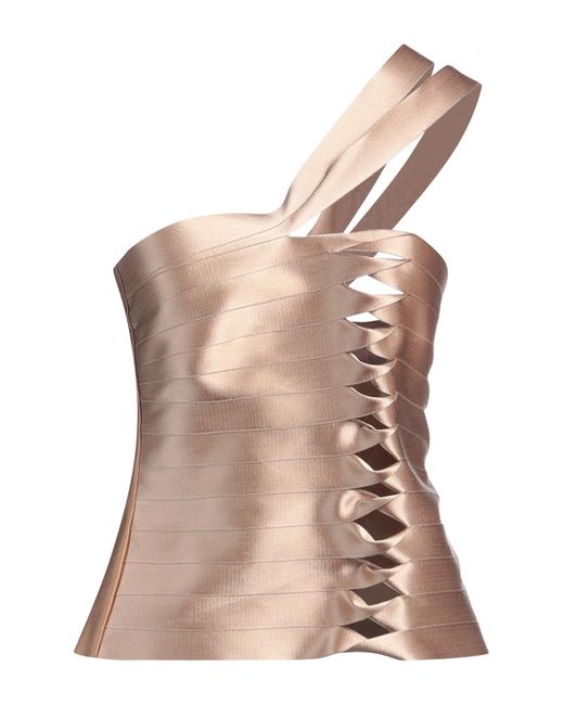 Alberta Ferretti Pink Top Viscose, Cotton, Polyester, Acetate, Silk