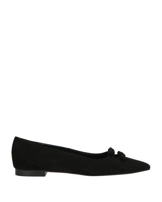 Zinda Black Ballet Flats Leather