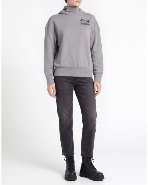 Love Moschino Gray Sweatshirt