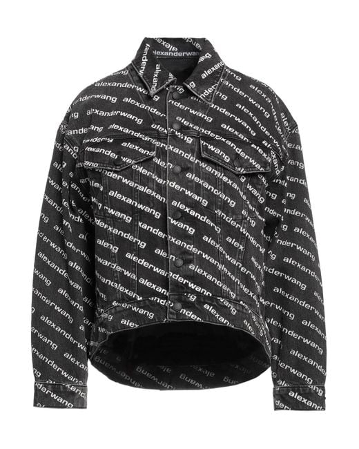 Alexander Wang Gray Denim Outerwear