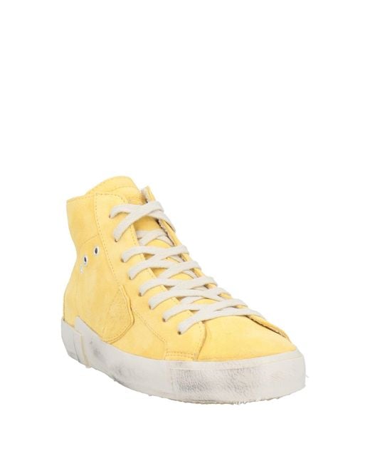 Philippe Model Yellow Sneakers Leather