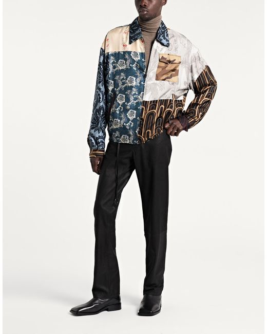 Dolce & Gabbana Blue Jacket Silk for men