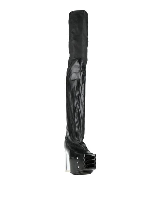 Rick Owens White Boot Leather for men