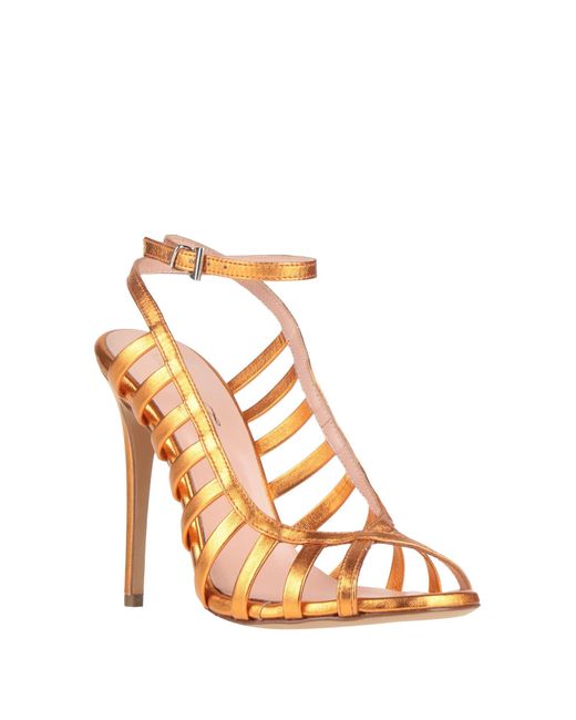 Anna F. Metallic Sandals