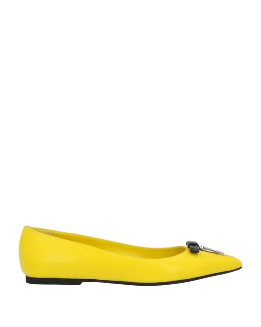 N°21 Yellow Ballet Flats