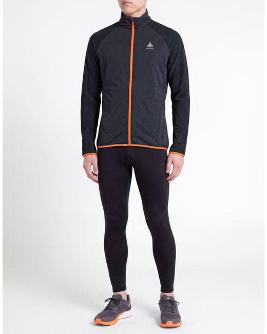 Odlo Blue Charcoal Jacket Polyester, Elastane for men