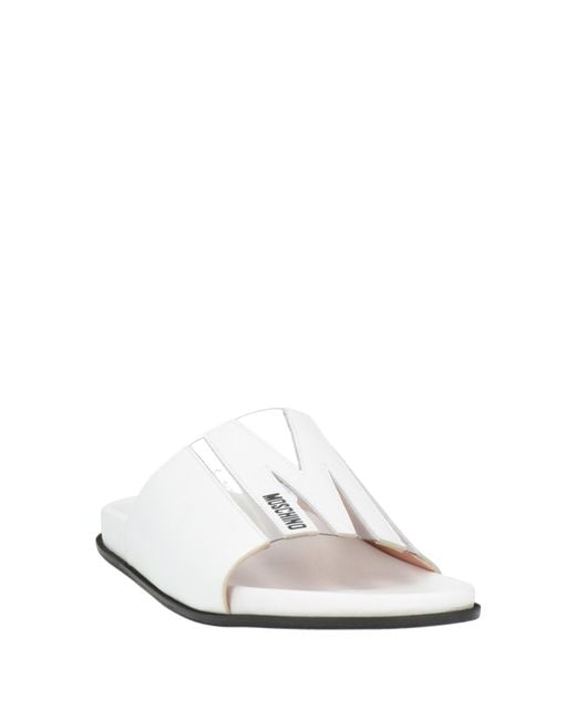 Moschino White Sandals