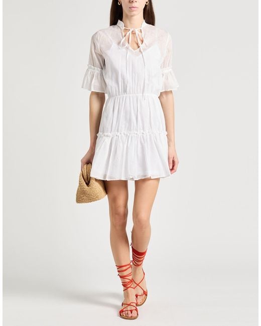 Gaelle Paris White Mini Dress
