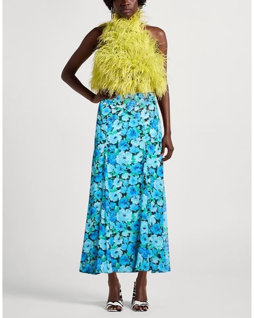 ROTATE BIRGER CHRISTENSEN Blue Maxi Skirt