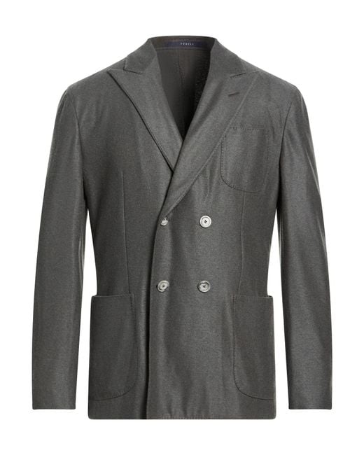Fedeli Gray Blazer for men