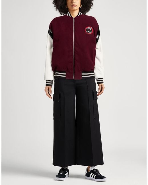 Gcds Red Burgundy Jacket Polyester