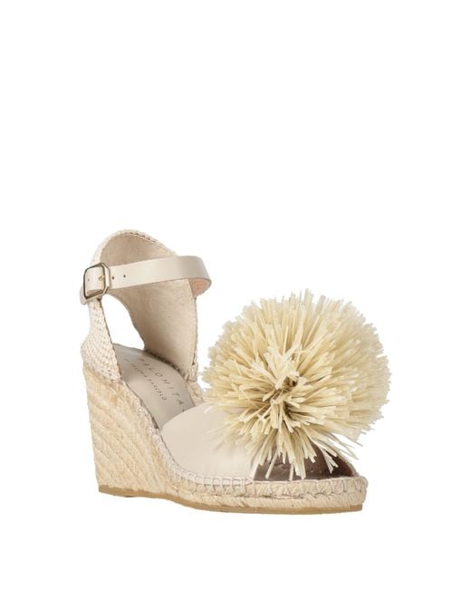 Palomitas By Paloma Barcelo' Natural Cream Espadrilles Leather