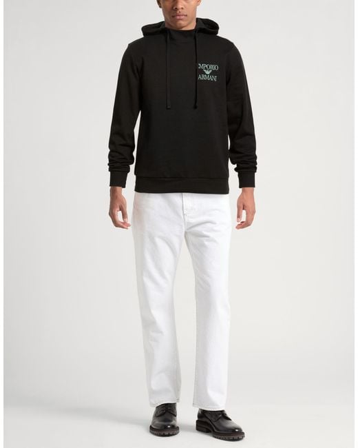 Emporio Armani Black Sweatshirts for men