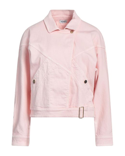 Liu Jo Pink Denim Outerwear