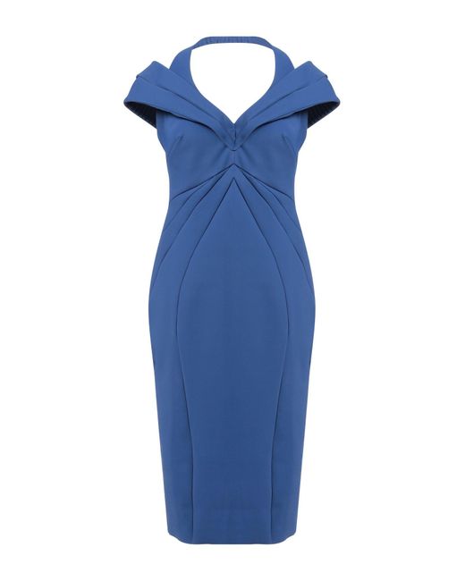 La Petite Robe Di Chiara Boni Blue Midi Dress