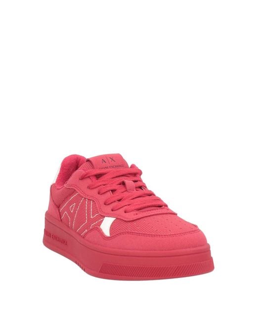 ARMANI EXCHANGE Pink Sneakers for men