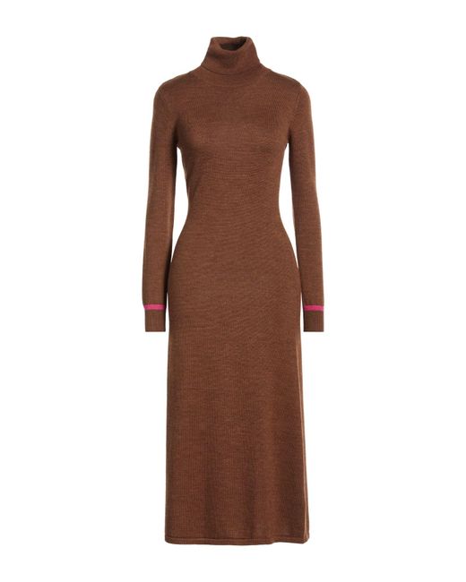 Ines De La Fressange Paris Brown Midi Dress