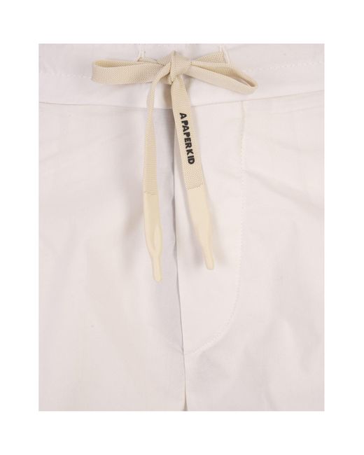 A PAPER KID White Shorts & Bermudashorts