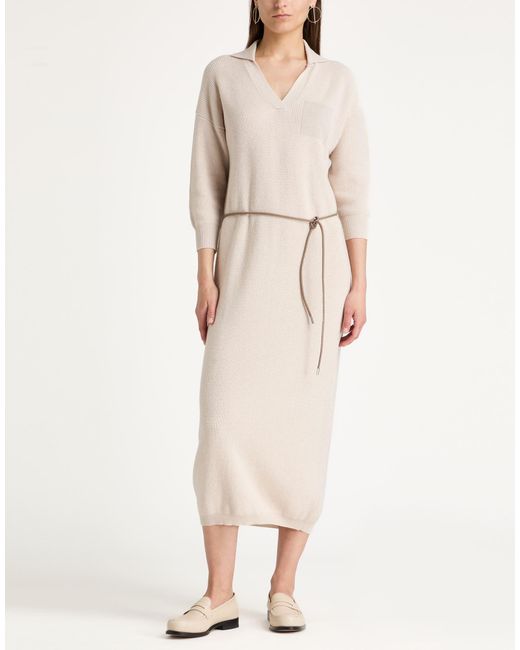Peserico White Midi Dresses